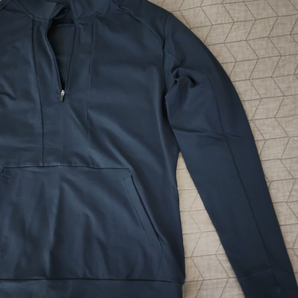 Alphalete Half-Zip Performance Pullover - M - Navy - image 6